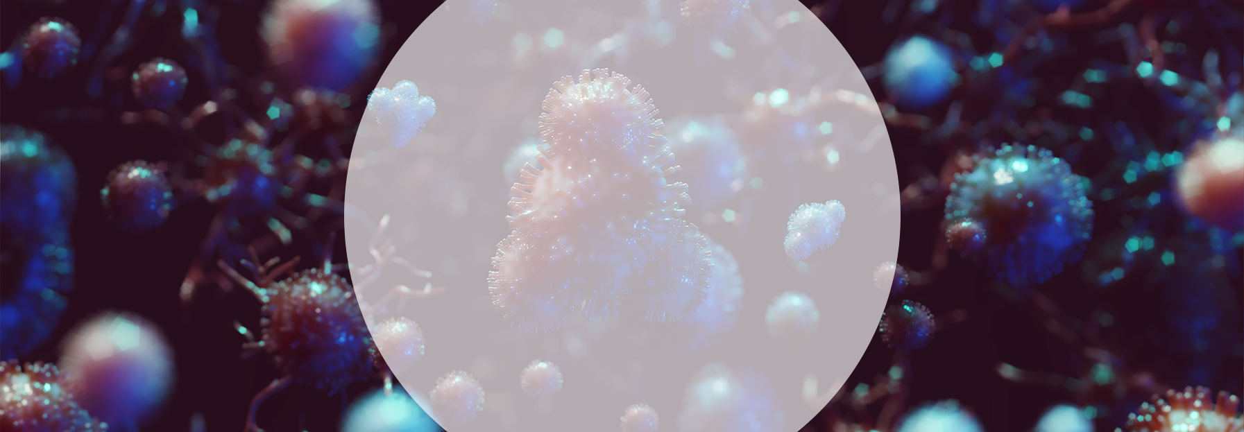 Coronavirus bacteria close-up