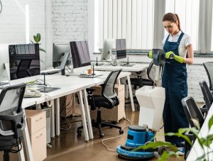 cleaning office space